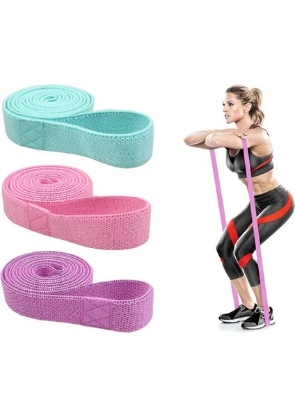Açık Yeşil Tarzı Uzun Kumaş Direnç Bantları Seti Fitness Pull Up Assist Ganimet Kalça Egzersiz Egzersiz Döngüsü Elastik Bantlar 3 Parça Bacak Için Kaymaz (Yurt Dışından)