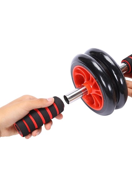 R2 Stili Vücut Geliştirme Fitness Alet Ekipmanları Için Pratik Çift Tekerlekli Güncellenmiş Abdominal Pres Tekerlek Silindirleri Spor Salonu Egzersizi (Yurt Dışından)