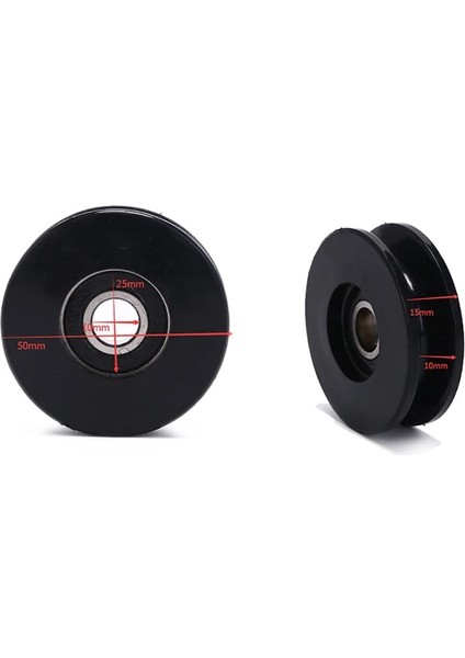 Kırmızı Stil High Black Wearproof Nylon Bearing Pulley Wheel 3.5" Cable Gym Universal Fitness Sports Lifting Equipment Part (Yurt Dışından) indirimleri
