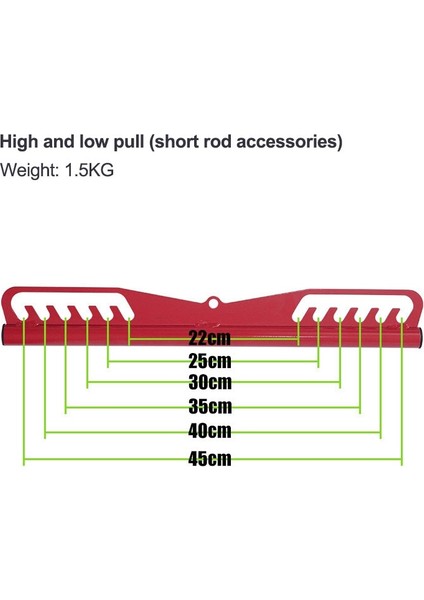 5 Kırmızı Stili Yazın Fitness Lat Pull Down Bar Home Gym Kasnak Sapları Döner V-Bar Kasnak Kablo Makinesi T Gidon Kasnağı Kablo Makinesi Eki (Yurt Dışından)