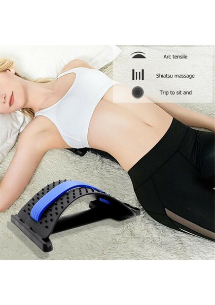 Mavi Stil Sırt Desteği Sedyesi Ergonomik Tasarım Sırt Eğitmeni Duruş Düzeltici Omurga Sedyesi Masajı Bel Ağrısını Giderme (Yurt Dışından) fırsatları