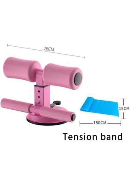 Pembe Takım Elbise Stili Sit-Up Aids Fixed T Yoga Retraction Abdominal Suction Cup Exercise Abdominal Fitness Exercise Equipment Home (Yurt Dışından)