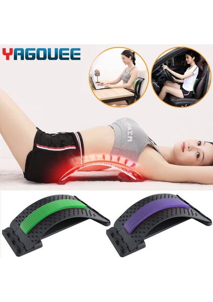 Akupunktur Mor Tarzı Germe Ekipmanları Sırt Masajı Sedyesi Fitness Bel Desteği Gevşeme Eşi Omurga Ağrısını Rahatlatmak Kiropraktör Messager (Yurt Dışından)