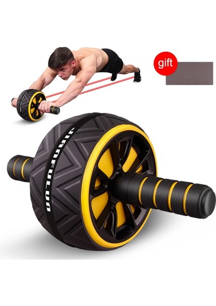 No.11 Stili Karın Silindir Tekerlekler Egzersiz Push-Up Kol Sessiz Silindir Kasları Eğitmen Ev Gym Fitness Ekipmanları Diz Çökmüş Pad Hediye (Yurt Dışından)