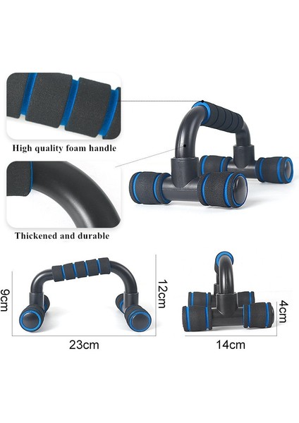 Siyah Stil Şınav Standları Ev Spor Salonu Fitness Ekipmanları Göğüs Kas Eğitimi Süngeri I-Şekilli Push Up Braketi Kapsamlı Egzersiz (Yurt Dışından) fiyatları