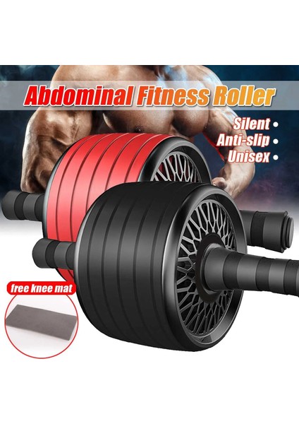 Bej Tarzı Yeni Ab Rulo ve Atlama Ipi Hiçbir Gürültü Karın Tekerlek Ab Rulo Kol Bel Bacak Egzersiz Gym Fitness Ekipmanları Için Mat ile (Yurt Dışından) indirimleri