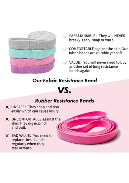 Gri Stil Uzun Kumaş Direnç Bantları Seti Fitness Pull Up Assist Ganimet Kalça Egzersiz Egzersiz Döngüsü Elastik Bantlar 3 Parça Bacak Için Kaymaz (Yurt Dışından) fiyatları