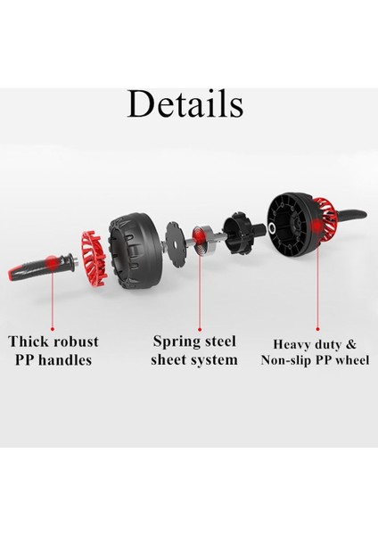 No.17 Stili Gobygo Ab Roller Home Gym Abs Core Egzersiz Karın Kasları Eğitim Fitness Ekipmanları Karın Kası Eğitmen Spor Unisex (Yurt Dışından) fiyatları