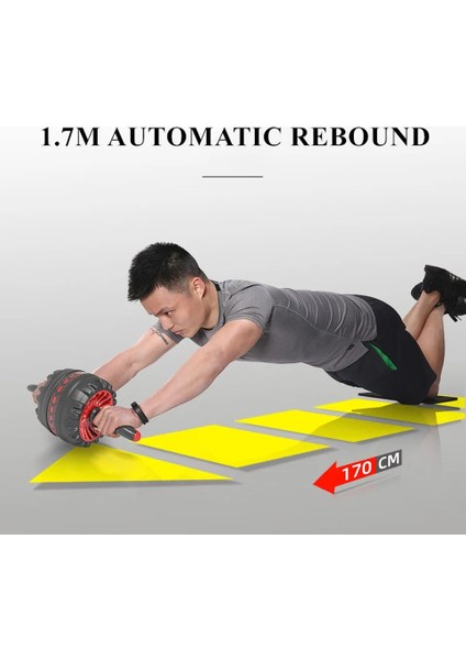 No.17 Stili Gobygo Ab Roller Home Gym Abs Core Egzersiz Karın Kasları Eğitim Fitness Ekipmanları Karın Kası Eğitmen Spor Unisex (Yurt Dışından) indirimleri