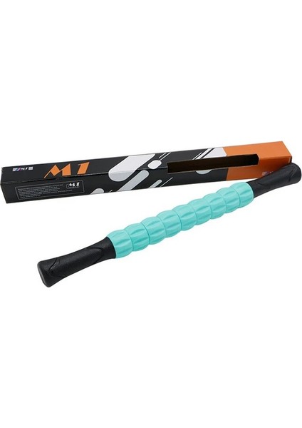 M1 Yeşil Stil Masaj Sopası Spor Salonu Kas Masaj Silindiri Yoga Çubuğu Vücut Relax Aracı Selülit Önleyici Tetik Noktası Çubuğu ile 5 Noktalı Dikenli Top (Yurt Dışından)