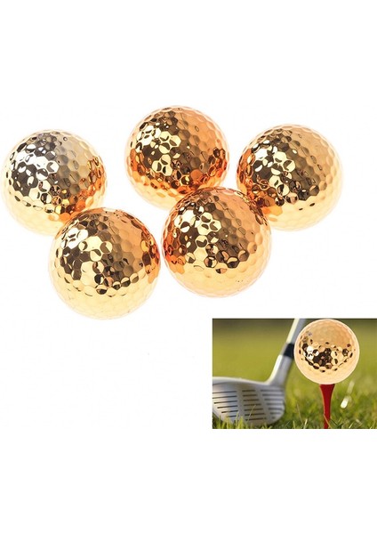 1 Adet Golf Kaplama Spor Yarışması Altın Roman Golf Topu Çapı Golf Malzemeleri Hakkında (Yurt Dışından)