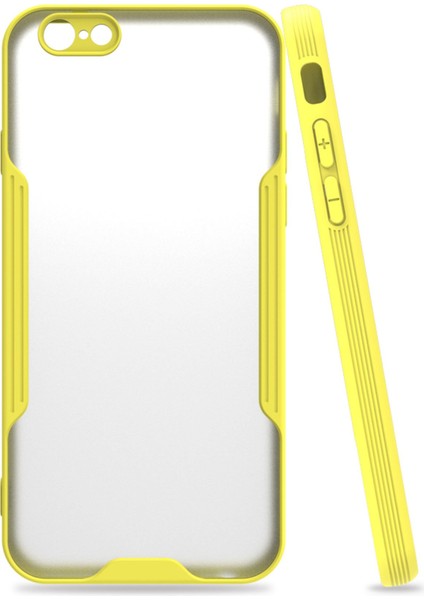 Iphone 6 Kılıf Platin Silikon - Sarı 300099