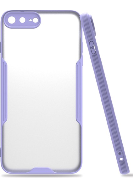 Iphone 7 Plus Kılıf Platin Silikon - Lila 300099
