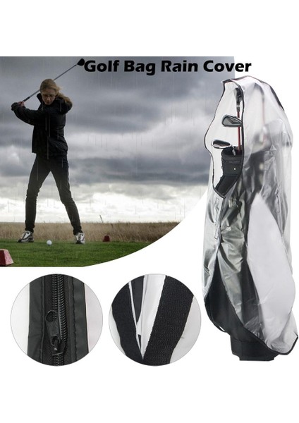 Taşınabilir Golf Çantası Koruma Yağmurluğu Su Geçirmez Kaput Koruması Hafif Kulüp Çantaları Yağmurluk Şeffaf Koruyucu Tedarik (Yurt Dışından)