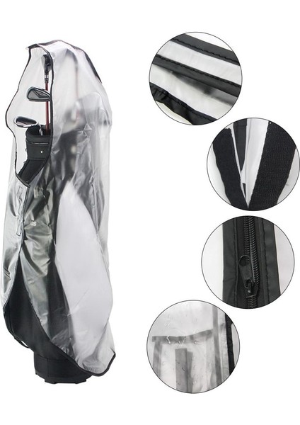 Taşınabilir Golf Çantası Koruma Yağmurluğu Su Geçirmez Kaput Koruması Hafif Kulüp Çantaları Yağmurluk Şeffaf Koruyucu Tedarik (Yurt Dışından) fiyatları