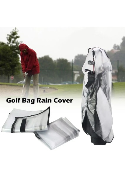 Taşınabilir Golf Çantası Koruma Yağmurluğu Su Geçirmez Kaput Koruması Hafif Kulüp Çantaları Yağmurluk Şeffaf Koruyucu Tedarik (Yurt Dışından) modelleri