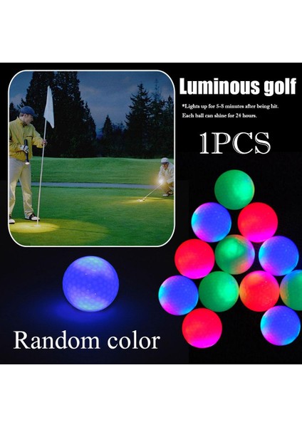 Aydınlık Gece Golf Topları LED Işık Up Golf Topları Karanlıkta Parlıyor Parlak Uzun Ömürlü Yeniden Kullanılabilir Gece Golf Topu 4 Renk (Yurt Dışından) modelleri