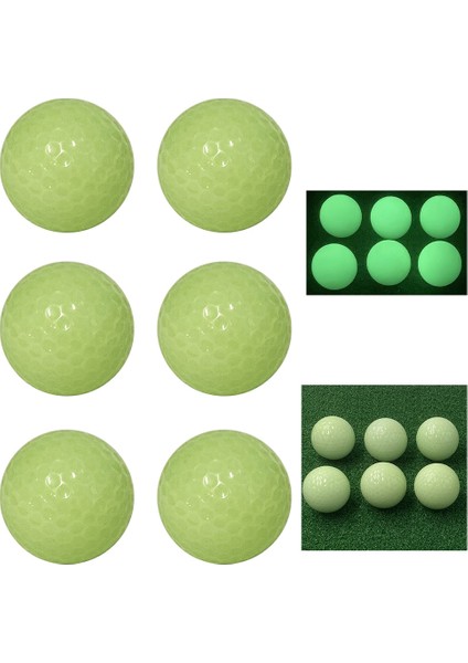 Floresan Toplar Stili Lot Golf Floresan Topları Gece Aydınlık Glow Karanlık Işıkta Parlayan Golf Topu Glow Uygulama Kulübü Hediyesi Için Yeniden Kullanılabilir (Yurt Dışından)