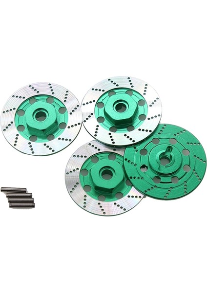 Yeşil Stil 4 Adet Metal Fren Diski Jant Kutusu Metal Hex Adaptörü Akura D4 On-Road Yarış Rc Araba Parçaları (Yurt Dışından)