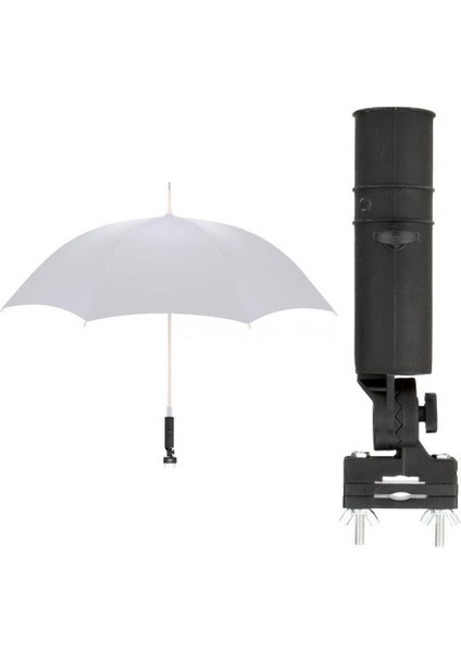 Evrensel Siyah Golf Arabası Şemsiye Tutucu Buggy Sepeti Bebek Pram Tekerlekli Sandalye Için Dayanıklı Ayarlanabilir Açı Standı (Yurt Dışından)