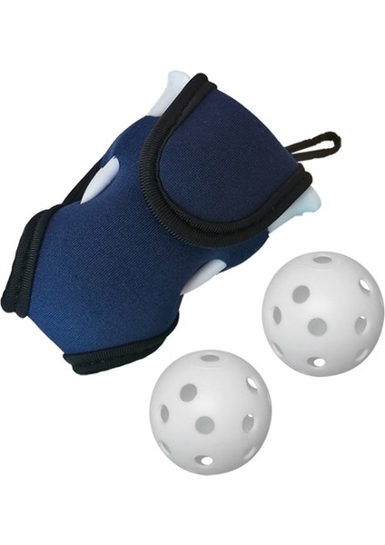 Mavi Stil Golf Topu Bel Çantası, Taşınabilir Golf Topu Saklama Çantası Tutucu Golfçü Mini Bel Çantası Tees Topları ile Paketi Aksesuar Kiti 24BD (Yurt Dışından)