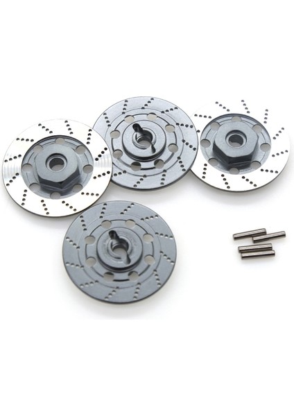 Floresan Sarı Tarzı 4 Adet Metal Fren Diski Jant Kutusu Metal Hex Adaptörü Akura D4 On-Road Yarış Rc Araba Parçaları (Yurt Dışından)