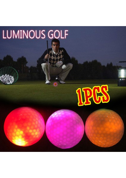 Rastgele Stil 1 Adet Golf Topları Aydınlık Işık Up Golf Topları LED Işık Topu Glow Yeniden Kullanılabilir Gece Golf Topu Gece Golf Eğitimi Için Aksesuar (Yurt Dışından) modelleri