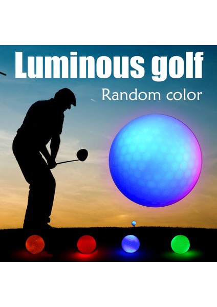 Rastgele Stil 1 Adet Golf Topları Aydınlık Işık Up Golf Topları LED Işık Topu Glow Yeniden Kullanılabilir Gece Golf Topu Gece Golf Eğitimi Için Aksesuar (Yurt Dışından) fırsatları
