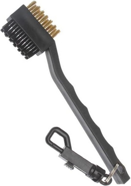 Koyu Gri Tarzı Golf Kulübü Temizleme Fırçası Çift Taraflı, Geri Çekilebilir Zip-Line Aracı Aksesuarları ile Golf Kulübü Için Anahtarlıklı (Yurt Dışından)