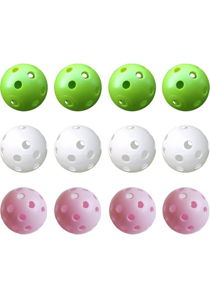 12PCS Red Balls Style 12 Paket Çok Renkli Plastik Golf Antrenman Topları Hava Akışı Içi Boş Çap 1. Sürüş Menzili Için Golf Topları Salıncak Egzersizi Yeni (Yurt Dışından) fırsatları