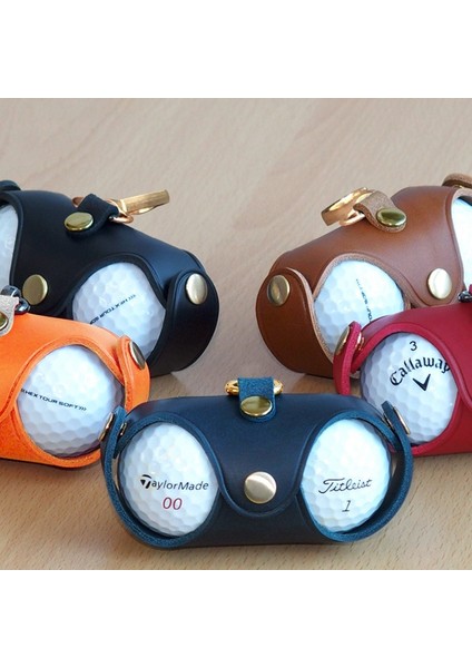 Kumral Tarzı 1 Adet Golf Mini Top Çanta Faux Deri Bel Kılıfı Saklama Çantası Konteyner 2 Topları Tutun Döner Bel Kemeri Klipsi (Yurt Dışından) fiyatları