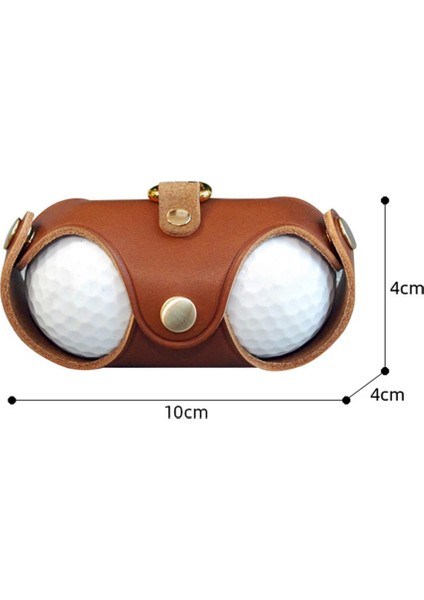 Kumral Tarzı 1 Adet Golf Mini Top Çanta Faux Deri Bel Kılıfı Saklama Çantası Konteyner 2 Topları Tutun Döner Bel Kemeri Klipsi (Yurt Dışından) fırsatları