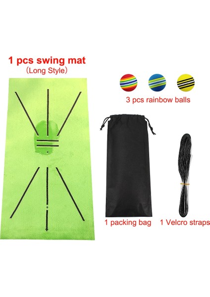 Kısa Stil 5 mm Stili Golf Salıncak Matı Vuruş Yön Işareti Izi Kapalı Ev 11.8" x Golf Salıncak Antrenman Pedi W Ractic Ball (Yurt Dışından) fiyatları