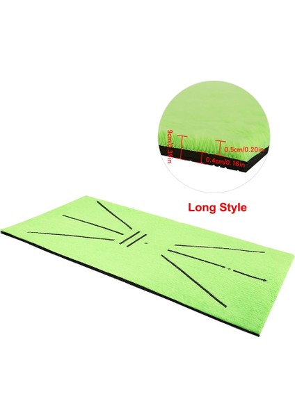 Kısa Stil 5 mm Stili Golf Salıncak Matı Vuruş Yön Işareti Izi Kapalı Ev 11.8" x Golf Salıncak Antrenman Pedi W Ractic Ball (Yurt Dışından) indirimleri