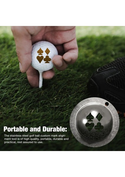 Tip 1 Stil Çok Işlevli Golf Topu Hattı Astar Işaretleyici Şablonu Çizim Hizalama Aracı Çizim Hizalama Işaretleri Işareti Araçları Paslanmaz Çelik (Yurt Dışından) indirimleri