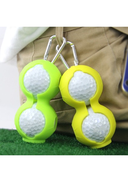 Gül Kırmızı Tek Delik Stili Golf Topu Koruyucu Kapak Yumuşak Silikon Bel Tutucu Kol Saklama Çantası Anahtarlık Golf Aksesuarları Spor Araçları (Yurt Dışından) indirimleri