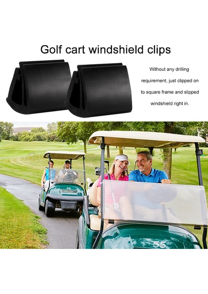 1 Çift Kolay Kurulum Ön Cam Tutma Klipleri Mini Taşınabilir Golf Arabası Ezgo Için Pratik Aracı Aksesuarları (Yurt Dışından) modelleri