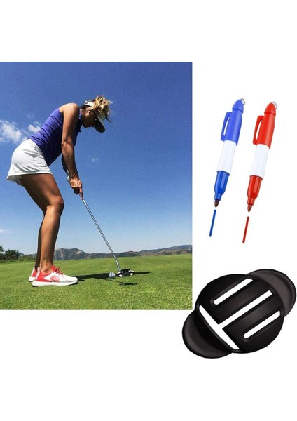 Resim Stili Olarak Golf Topu Hattı Liner Topu Işaretleme Aracı Hizalama Aracı ve Golf Topu Işaretleme Kalemi Açık Golf Eğitim Aksesuarları (Yurt Dışından) fiyatları