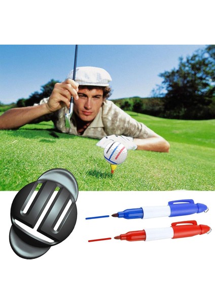 Resim Stili Olarak Golf Topu Hattı Liner Topu Işaretleme Aracı Hizalama Aracı ve Golf Topu Işaretleme Kalemi Açık Golf Eğitim Aksesuarları (Yurt Dışından) modelleri