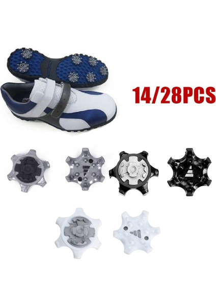 Gri 28 Adet Tarzı Adet Golf Ayakkabısı Sivri Cleats Cleats Footjoy Thıntech Için Vidalı Sökme Stabil Çiviler Çektirme Sökücü Aksesuarları Değiştirme (Yurt Dışından) fiyatları