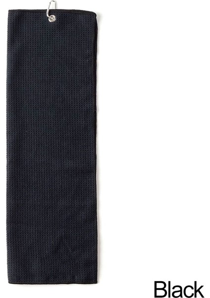 Siyah Stil 50*30CM Golf Havlusu Waffle Desenli Pamuklu Karabina Klipsli Temizleme Havluları Mikrofiber Kanca Golf Spor Severler Için (Yurt Dışından)