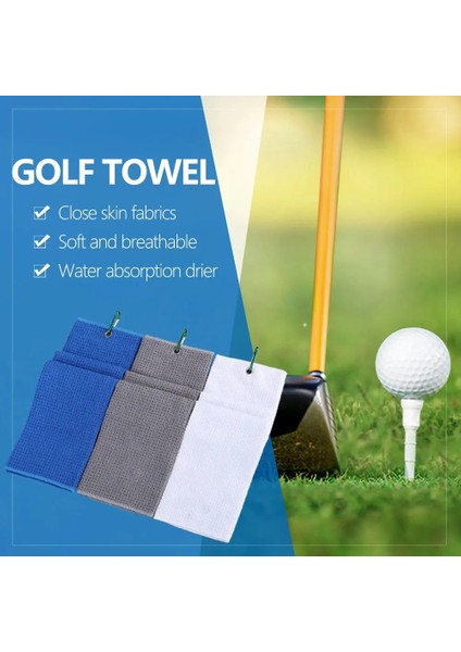 Siyah Stil 50*30CM Golf Havlusu Waffle Desenli Pamuklu Karabina Klipsli Temizleme Havluları Mikrofiber Kanca Golf Spor Severler Için (Yurt Dışından) modelleri
