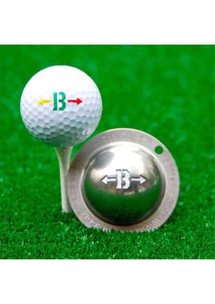 B Tarzı Paslanmaz Çelik Golf Işaretleyici Işaretleyici Işaretleyici Aracı Golf Spor Aleti Yüksek Li Malzeme Çeşitli Tarzları Kullanmak Garantilidir (Yurt Dışından)