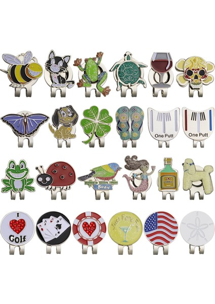 No.4 Tarzı Gog Golf Marker Golf Şapkası Klipsli Manyetik Şapka Klipsli Golf Eğitim Aksesuarları Çok Renkli Hayvan Kupası ve Bayrak Terlikleri (Yurt Dışından) fiyatları