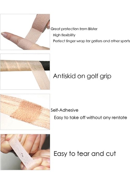Kırmızı Stil Anti Blister Bant Elastik Bandaj Golf Kulübü Parmak Yapıştırıcı Kaymaz Tutuş 9*3cm (Yurt Dışından) indirimleri