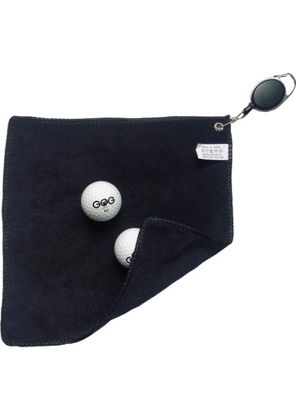 Siyah Stil Golfçü Için 1 Adet Siyah Golf Havlusu Pamuk Golf Islak ve Kuru Amfibi Siyah Kancalı Golf Topu Temizleme Havlusu Geri Çekilebilir (Yurt Dışından) fırsatları