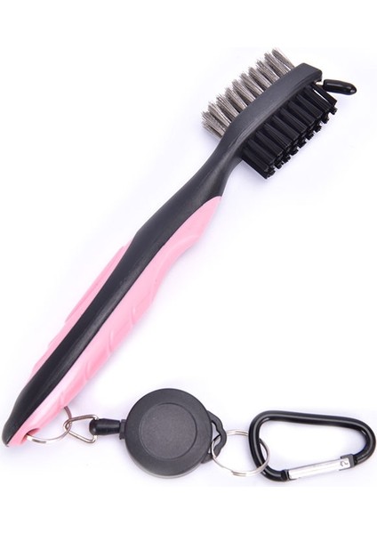 Pembe Tarzı 1 Adet Golf Kulübü Fırça Golf Oluk Temizleme Bruded Golf Atıcı Kama Topu Oluk Temizleyici Kiti Temizleme Aracı Golf Aksesuarları (Yurt Dışından)