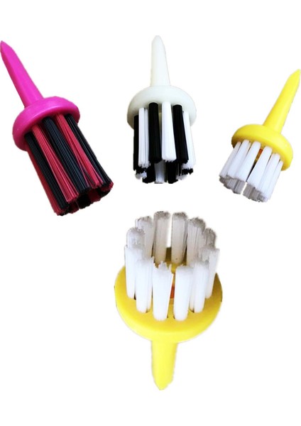 18 Adet Tarzı Dayanıklı Golf Tees Plastik Kırılmaz Eğitim Fırçası Tee Set Top Tutucu Temizleyici Aracı Golfçü Aksesuarları (Yurt Dışından)
