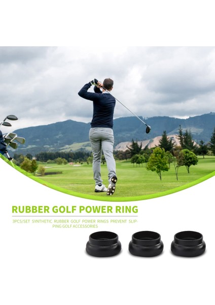 Sentetik Kauçuk Golf Güç Halkaları Konumlandırma Kaymayı Önler Golf Aksesuarları Düşmeyi Önler (Yurt Dışından) fırsatları