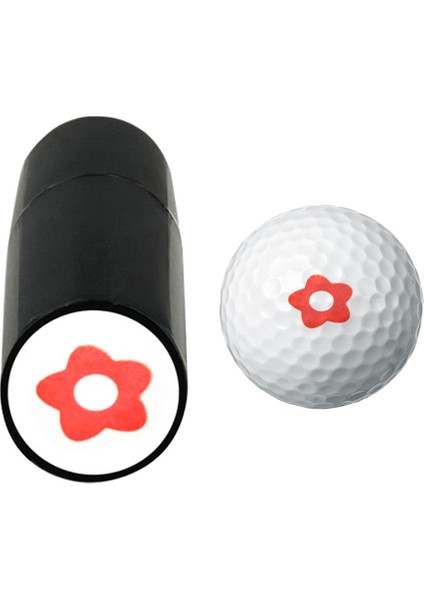 Kırmızı Küçük Çiçek Stili Golf Topu Damga Işaretleyici Hızlı Kuruyan Mürekkep Golf Topu Damgası Rastgele Desen Çok Renkli Golf Aksesuarları Golfçü Hediyesi Kırmızı Kiraz Güneş (Yurt Dışından)